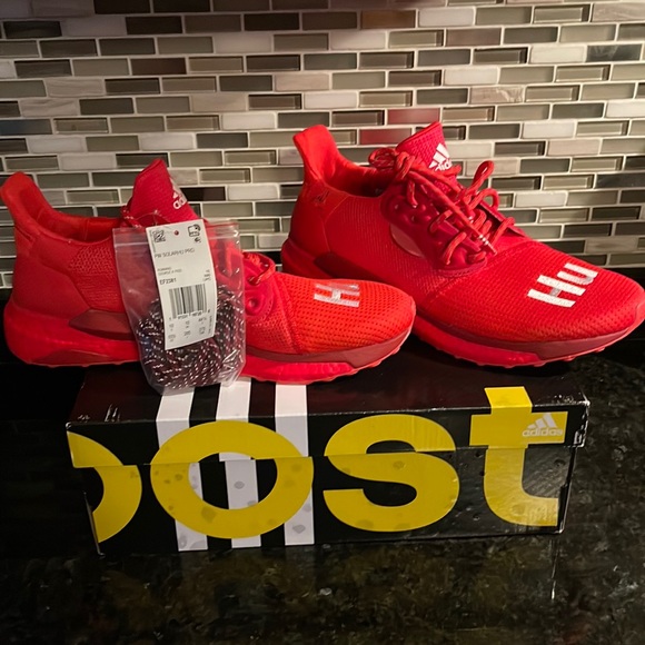 SOLD - NIB Adidas Solar Hu Red - Picture 1 of 6